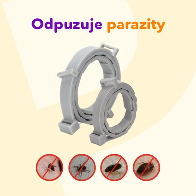 Antiparazitný obojok pre mačky a psy