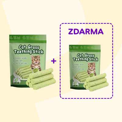 2+1 ZADARMO Hryzacie tyčinky z mačacej trávy (3x 6 kusov)